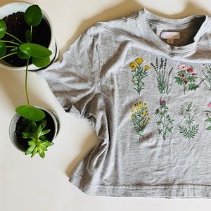 COLSIE WILDFLOWER LOOSE CROP TEE